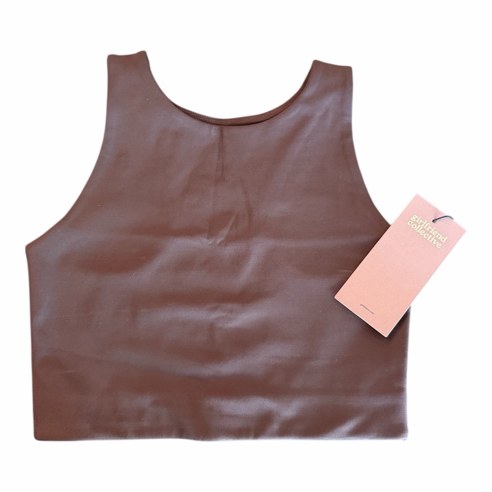 NWT Girlfriend Collective - Café Dylan Tank Bra - size S